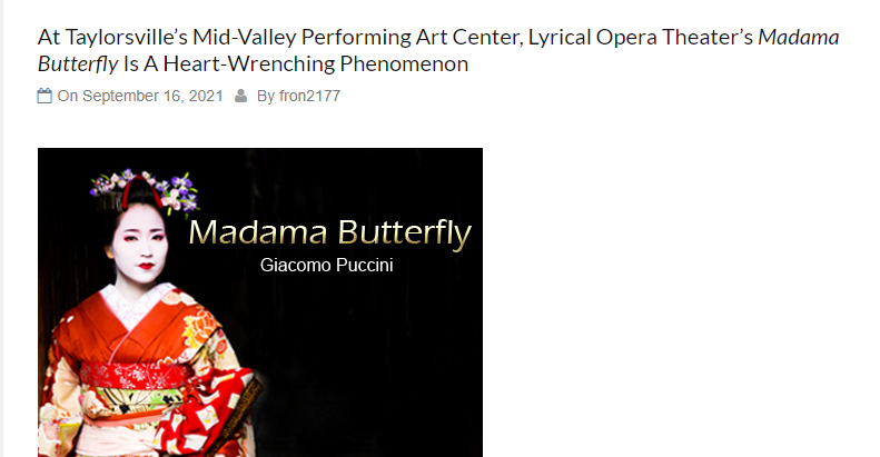 Madama Butterfly 2021 review
